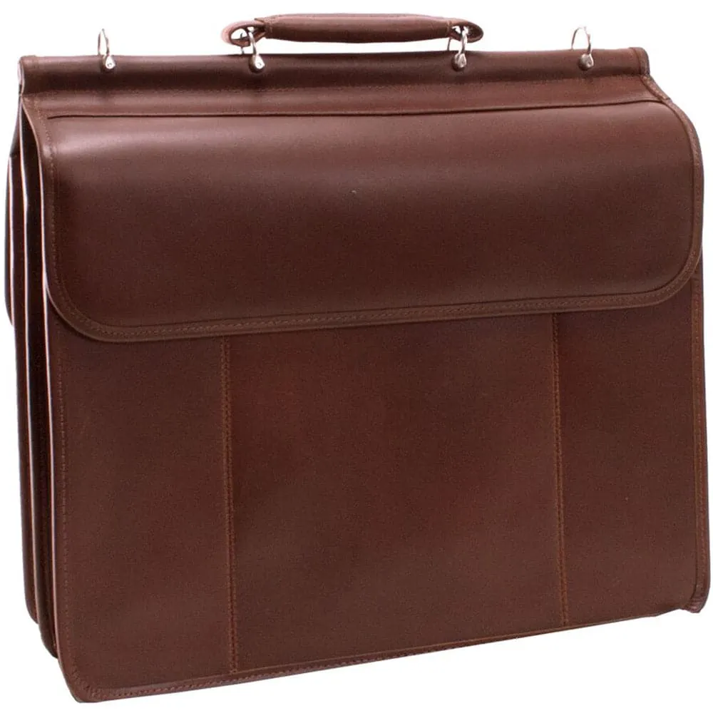 Mcklein USA Signorini 15" Leather Double Compartment Laptop Briefcase 2559