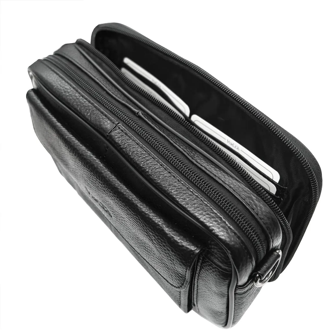 Mens Handbag Genuine Leather Crossbody Shoulder Messenger Bag Organizer Checkbook Wallet Purse