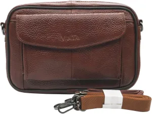 Mens Handbag Genuine Leather Crossbody Shoulder Messenger Bag Organizer Checkbook Wallet Purse