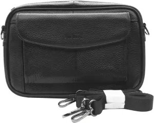 Mens Handbag Genuine Leather Crossbody Shoulder Messenger Bag Organizer Checkbook Wallet Purse