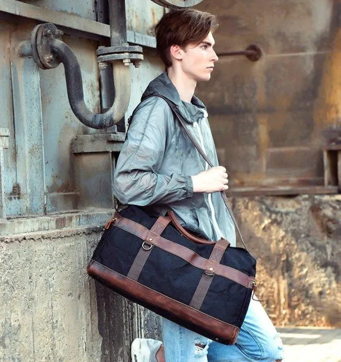 Men's Waxed Canvas Weekender Bag