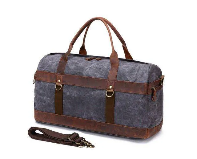 Men's Waxed Canvas Weekender Bag