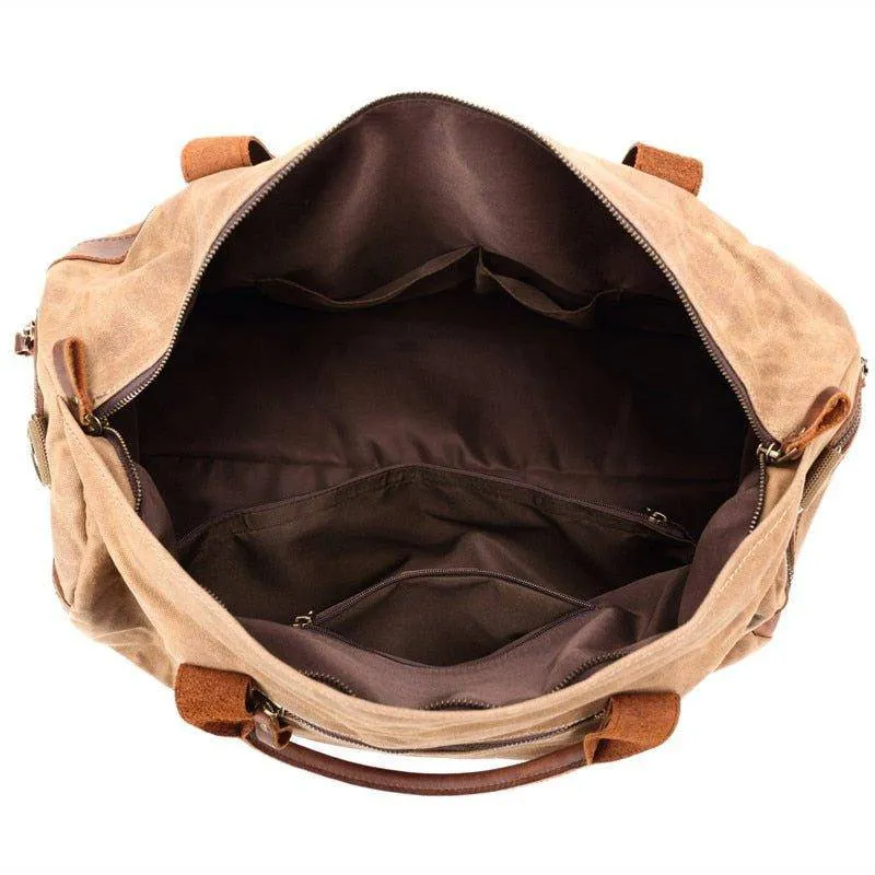Men's Waxed Canvas Weekender Bag
