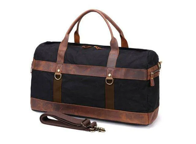 Men's Waxed Canvas Weekender Bag