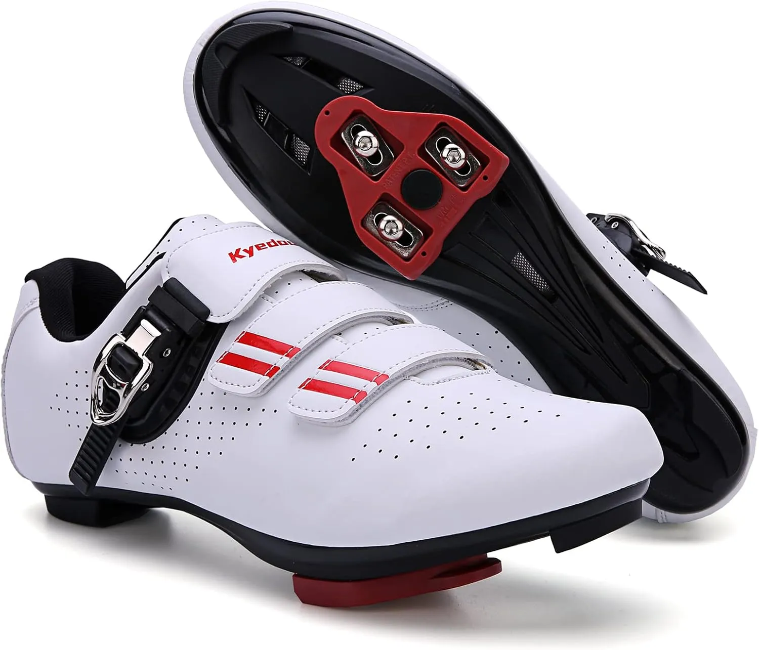 Mens Womens Cycling Shoes Compatible with Pelaton Bike Shoes Road Bike Shoes Riding Bicycle Pre-Installed with Delta Cleats Clip Indoor Outdoor Pedal