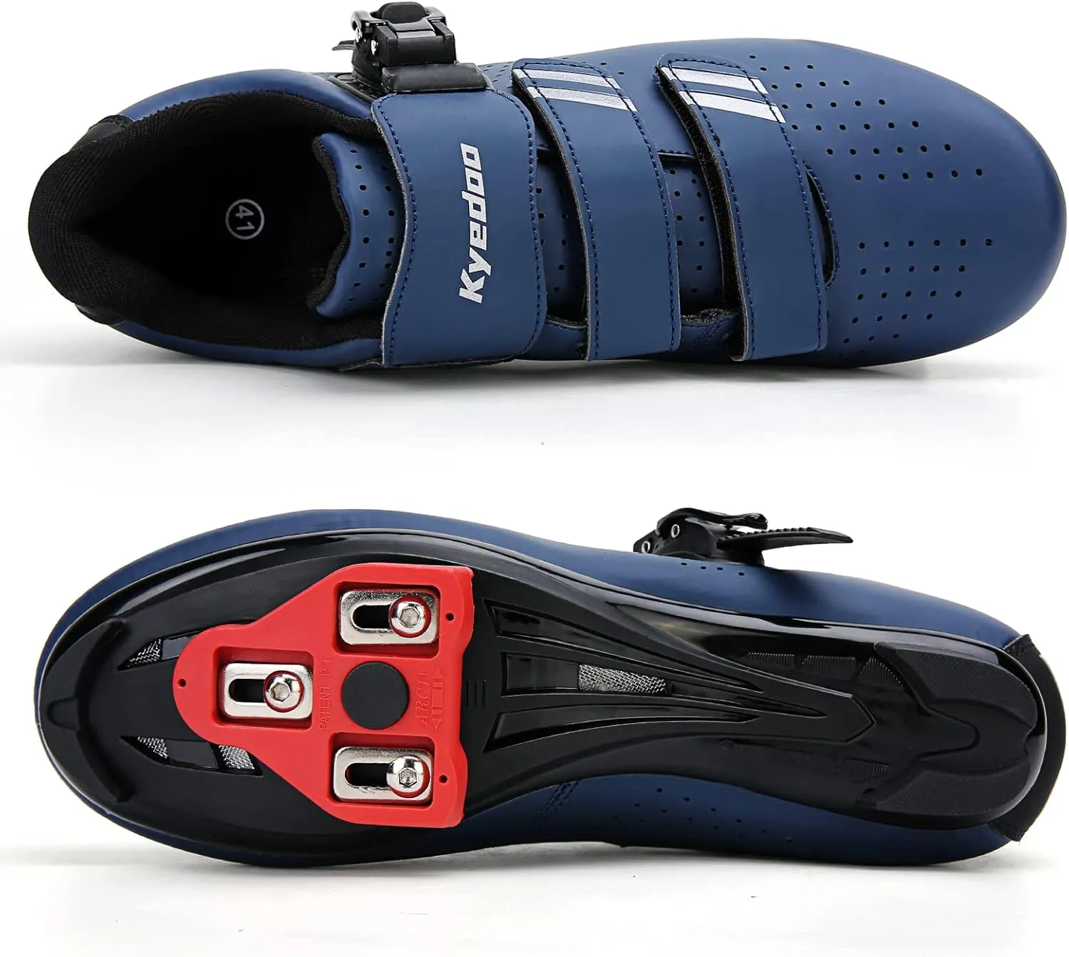 Mens Womens Cycling Shoes Compatible with Pelaton Bike Shoes Road Bike Shoes Riding Bicycle Pre-Installed with Delta Cleats Clip Indoor Outdoor Pedal