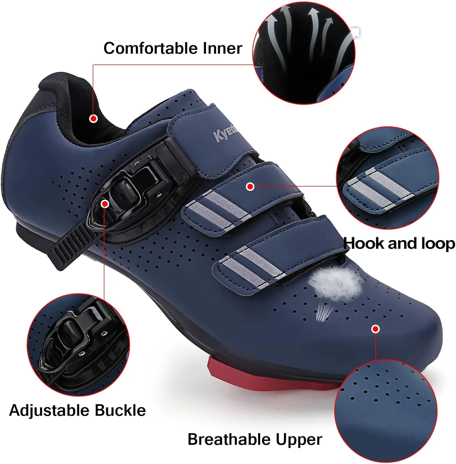Mens Womens Cycling Shoes Compatible with Pelaton Bike Shoes Road Bike Shoes Riding Bicycle Pre-Installed with Delta Cleats Clip Indoor Outdoor Pedal