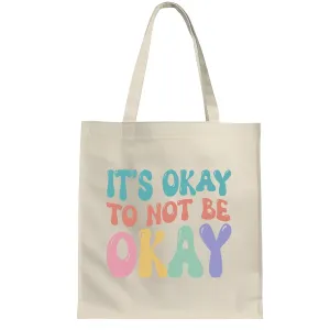Mental Health Awareness for Brave Souls Battling Chronic Illness and Psychological Conditions Natural White Multicolor Canvas Tote Bag
