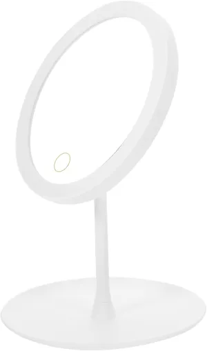 Mikinona Led Smart Makeup Mirror Brightness Desktop Cosmetic Mirror for Home Non- Base and Storage Lightweight Design for Easy Carrying Rechargeable and Rotatable Functionality