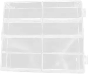 Milisten Plastic Display Case for Mini Model Cars High Transparency Organizer Box with Multi Compartments Easy Access Door Storage for Collectibles and DIY Projects