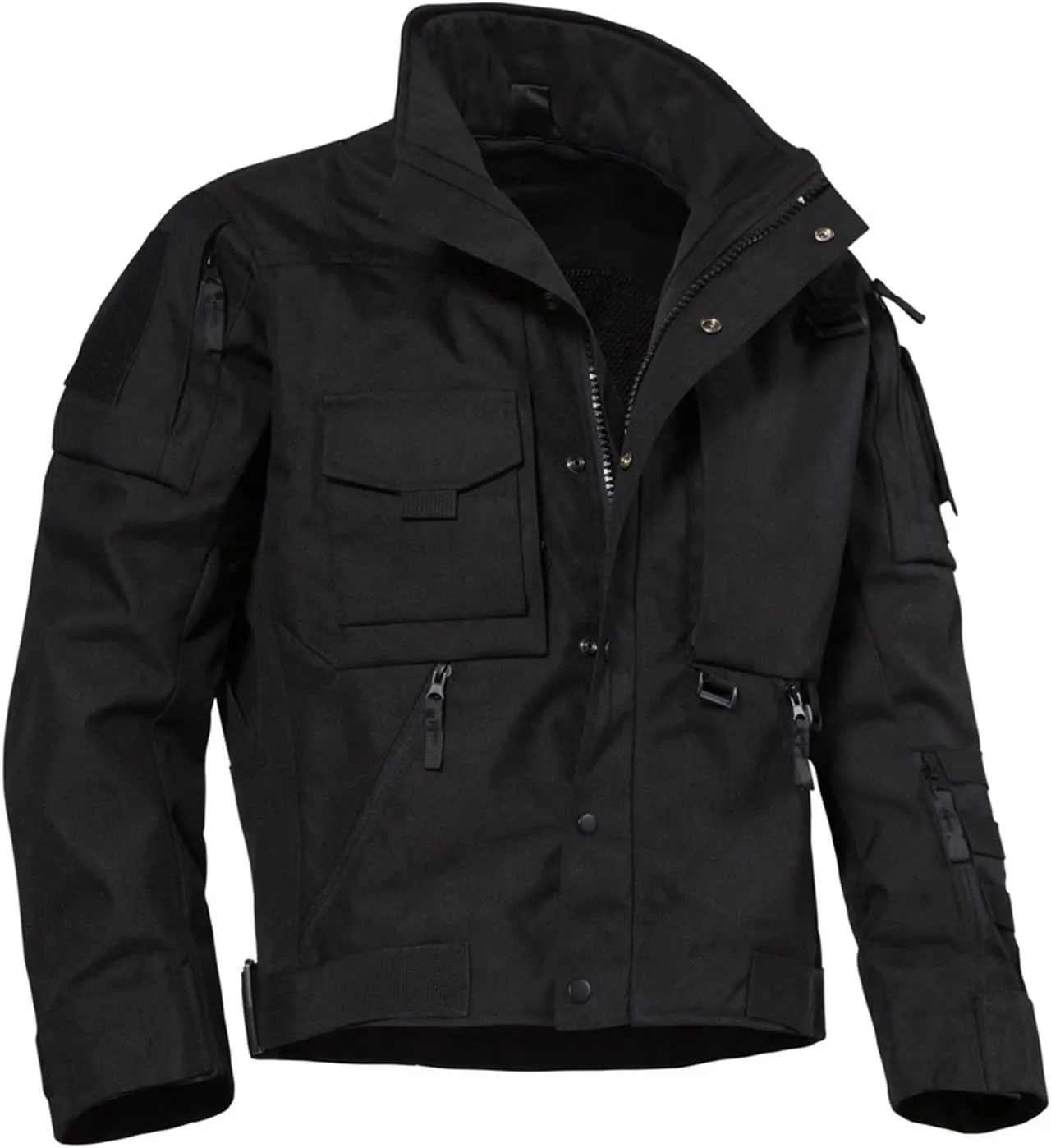 Military Jackets for Men Mens All-Terrain Versatile Tactical Jacket, Waterproof Versatile Jacket with 12 Pockets Hiking (Color : Black, Size : 2X-Large)