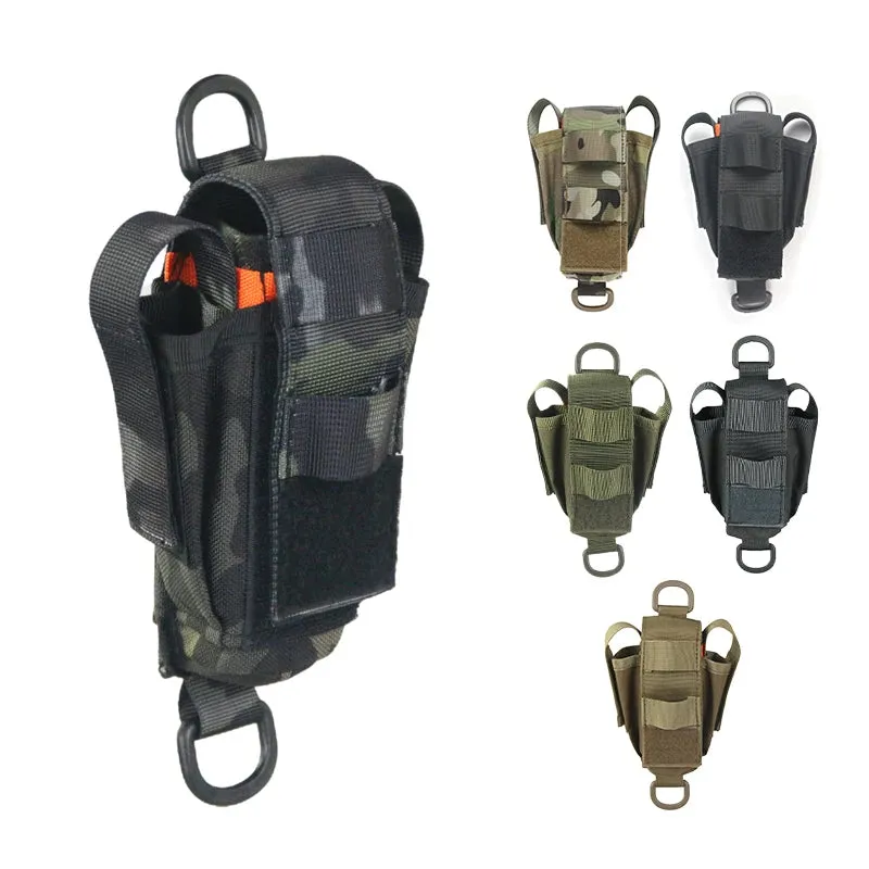 Military Molle Pouch Tactical Single Pouch Flashlight Camo Bags - Multi-Functional Gear