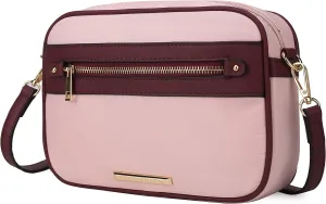 MKF Collection Crossbody Bag for Women Designer Crossover Lady Handbag Messenger Purse