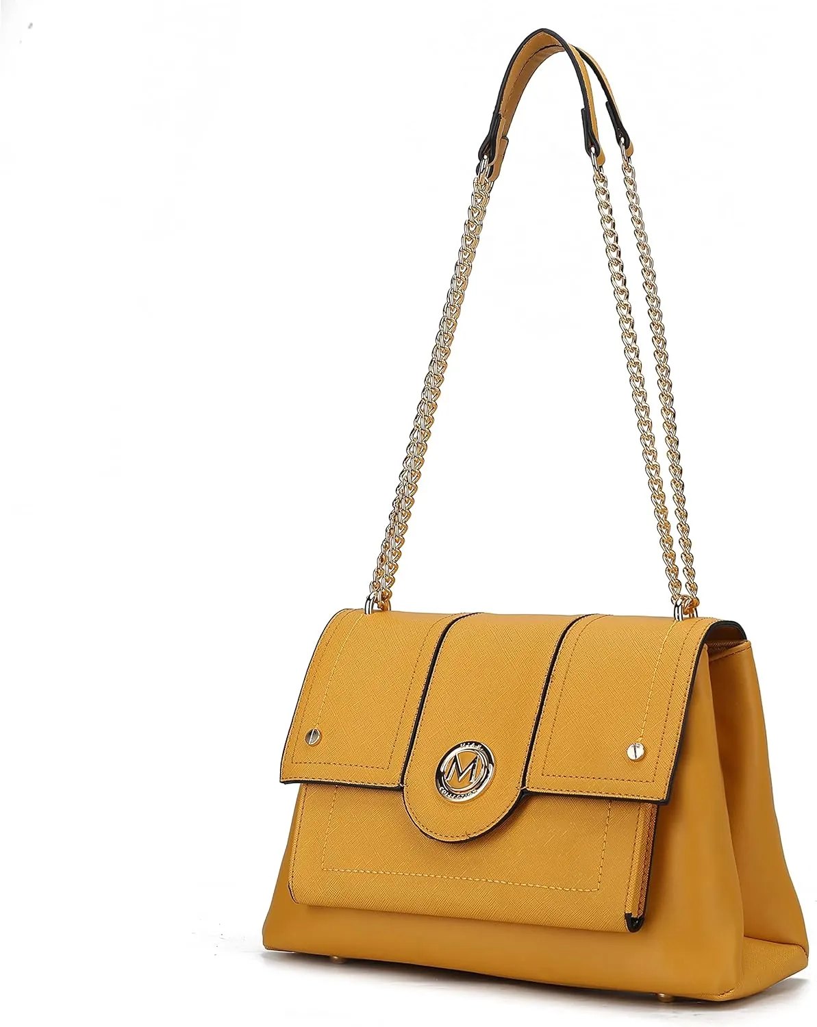 MKF Crossbody Bag for Women – PU Leather Pocketbook Handbag – Designer Side Messenger Purse, Shoulder Crossover