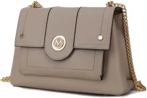 MKF Crossbody Bag for Women – PU Leather Pocketbook Handbag – Designer Side Messenger Purse, Shoulder Crossover
