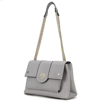 MKF Crossbody Bag for Women – PU Leather Pocketbook Handbag – Designer Side Messenger Purse, Shoulder Crossover