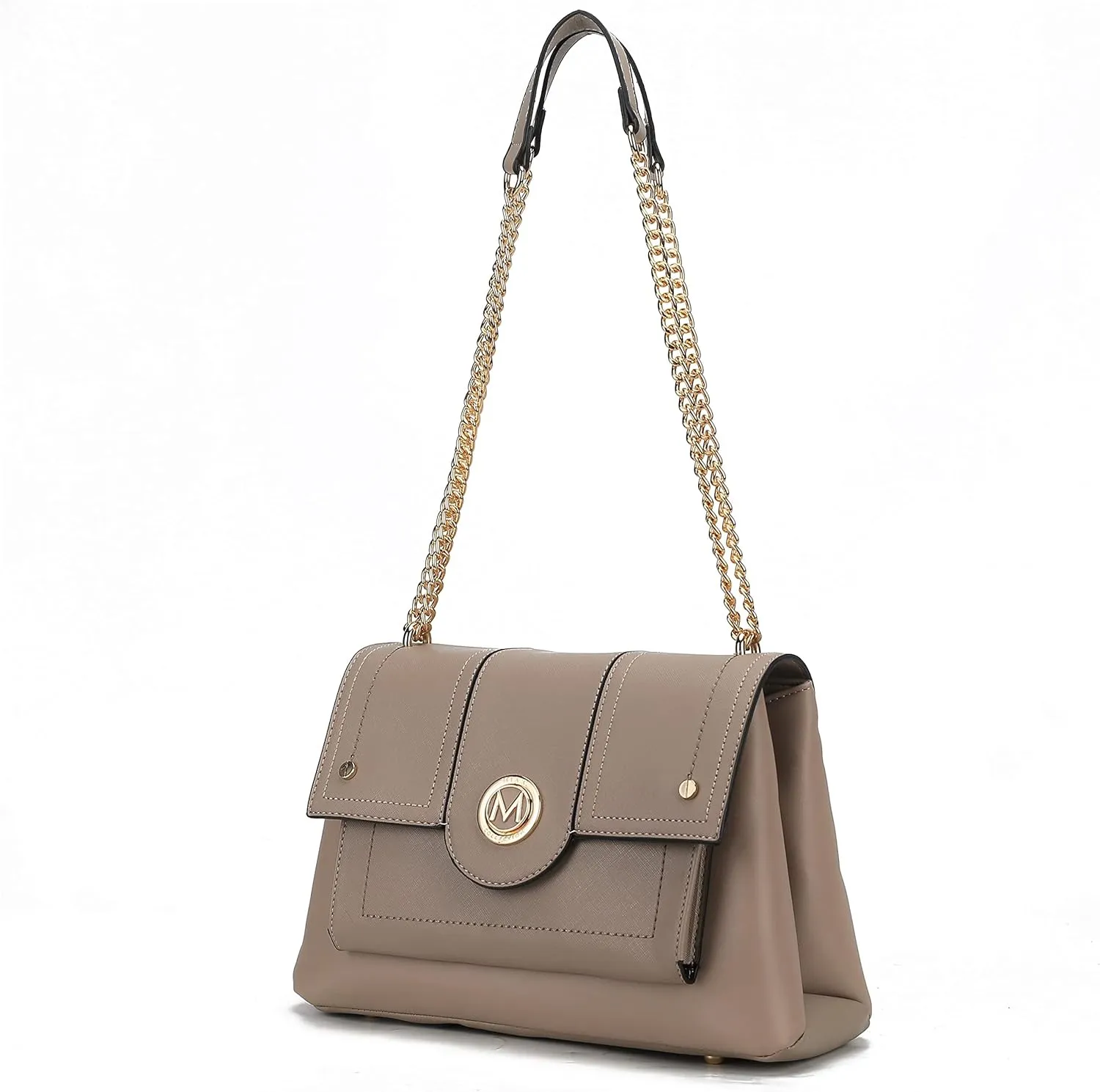 MKF Crossbody Bag for Women – PU Leather Pocketbook Handbag – Designer Side Messenger Purse, Shoulder Crossover
