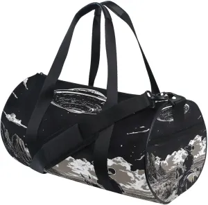 MNSRUU Sports Duffel Bags, Cowboy Athletic Gym Bag Overnight Workout Travel Tote Luggage for Men Women Yoga