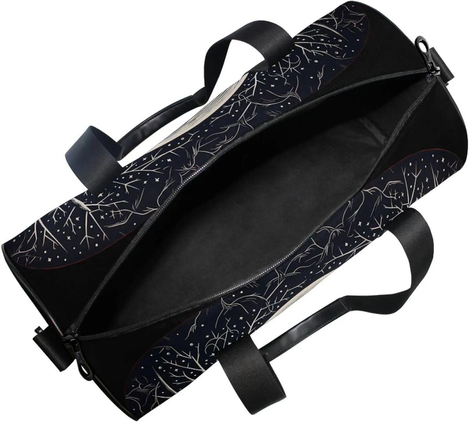 MNSRUU Sports Duffel Bags, Crows Tree Athletic Gym Bag Overnight Workout Travel Tote Luggage for Men Women Yoga