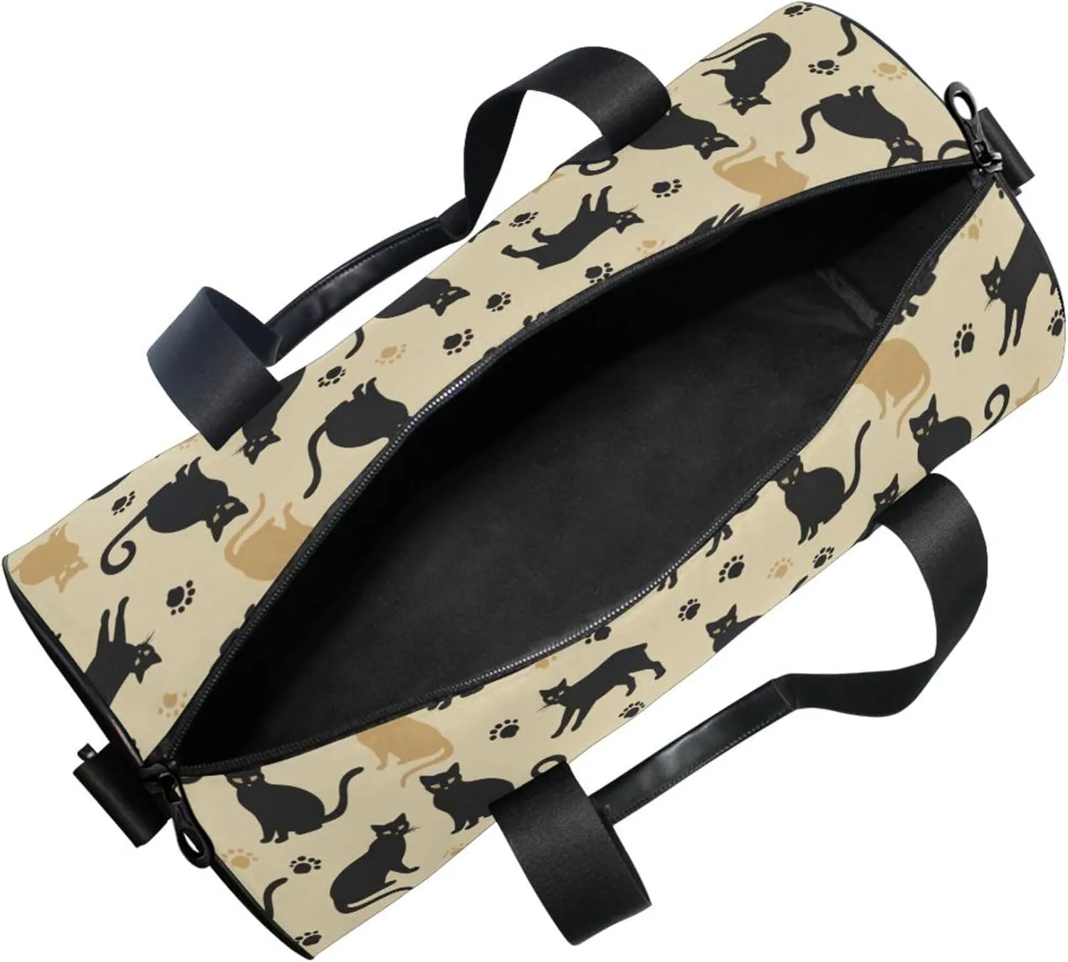 MNSRUU Sports Duffel Bags, Cute Cat Athletic Gym Bag Overnight Workout Travel Tote Luggage for Men Women Yoga