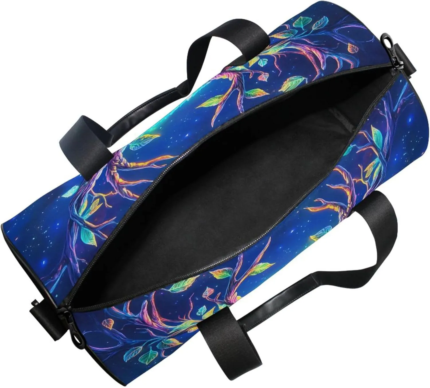 MNSRUU Sports Duffel Bags, Glowing Eyes Owl Athletic Gym Bag Overnight Workout Travel Tote Luggage for Men Women Yoga