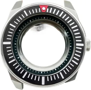 Mod Sapphire Glass Samurai King Watch Case Fit for NH34 NH35 NH36 7S26 Automatic Movement Transparent Backcover Samurai Cases