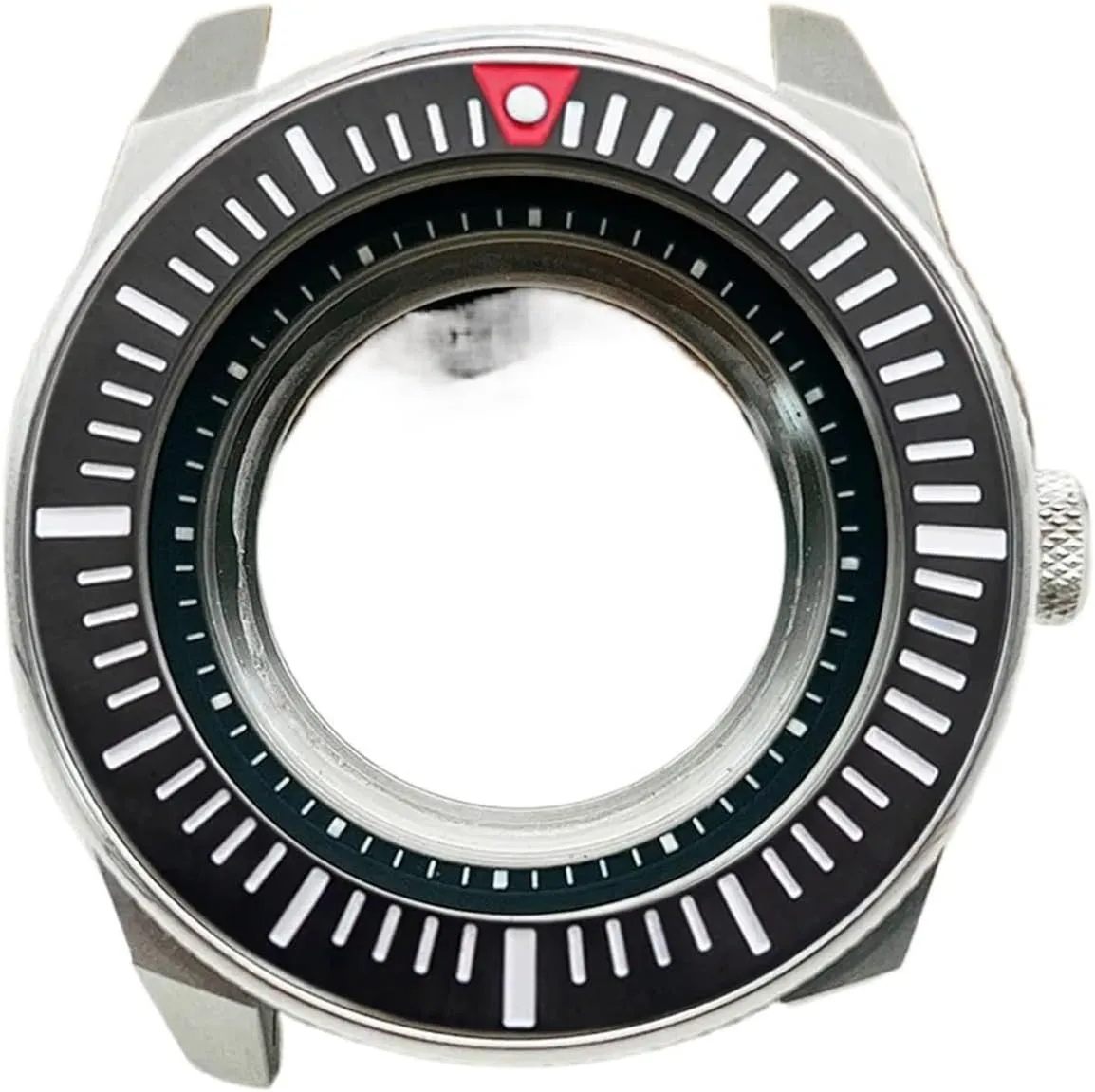 Mod Sapphire Glass Samurai King Watch Case Fit for NH34 NH35 NH36 7S26 Automatic Movement Transparent Backcover Samurai Cases