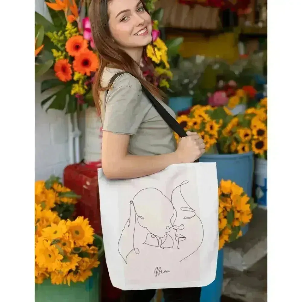 Mom and I Tote Bag - Double-Sided Print Medium Shopper