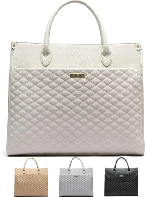 Monaco Tote Bag by Luli Bebe - Women's Designer Luxury Vegan Leather Tote Bag Large, Ladies Weekender Handbag
