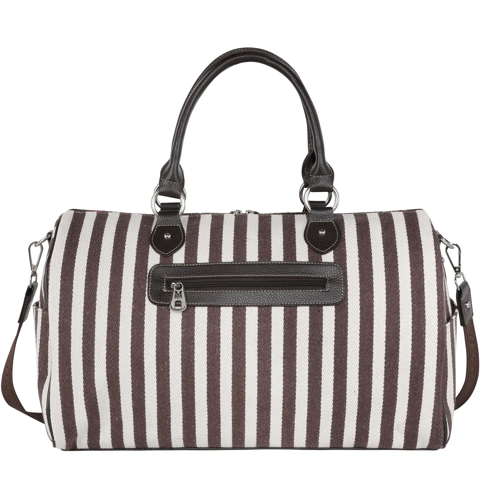 Montana West Aztec Print Canvas Weekender Bag