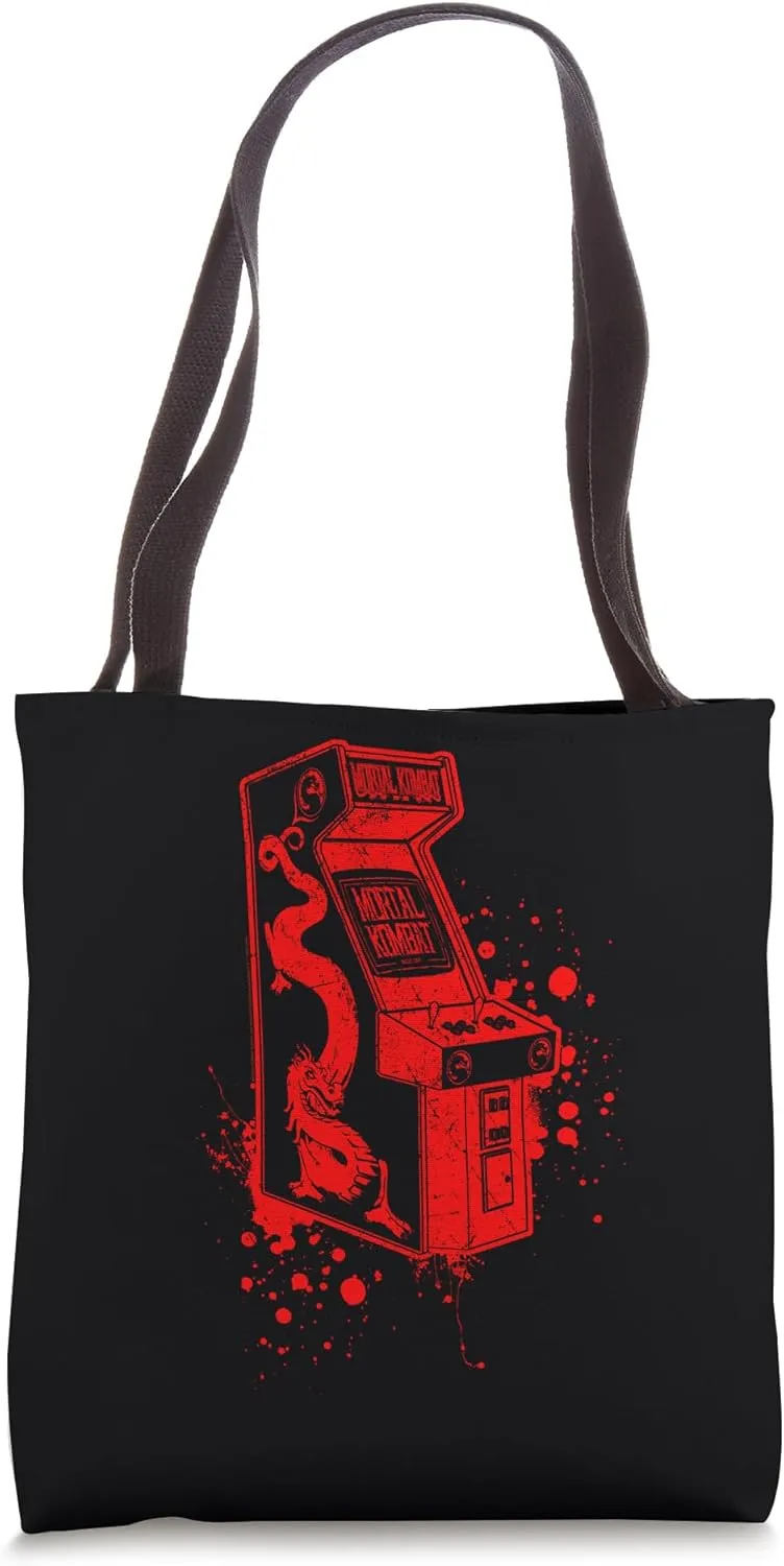 Mortal Kombat Klassic Insert Coin Arcade Machine Tote Bag
