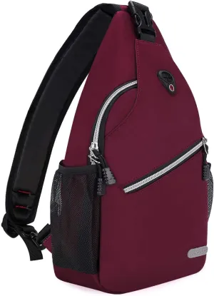 MOSISO Rope Sling Backpack (Up to 13 inch), Multipurpose Crossbody Chest One Shoulder Outdoor Travel Hiking Daypack