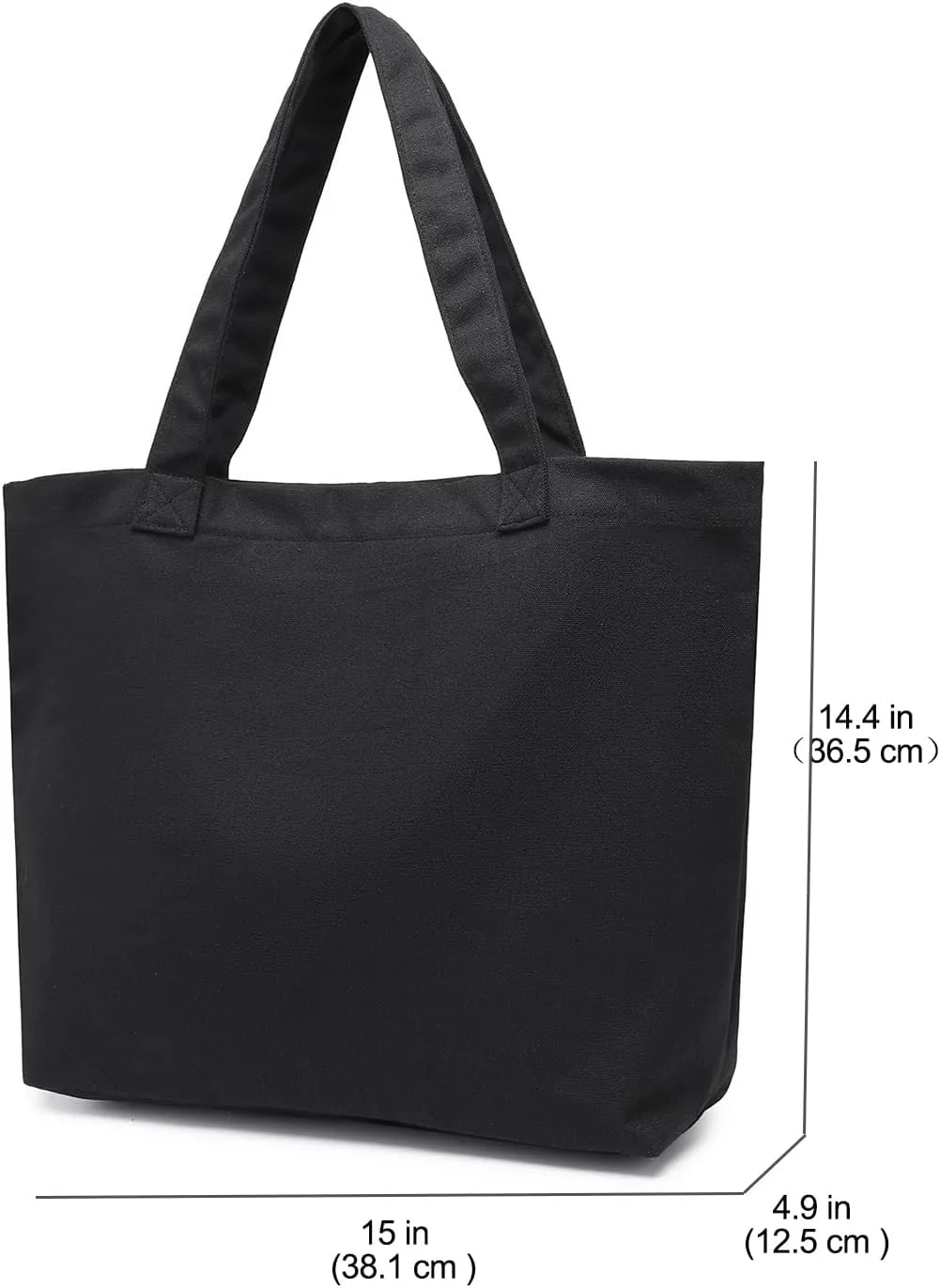 Moyaqi Canvas Tote Bag with Yoga Mat Carrier Pocket Carryall Shoulder Bag for Office, Workout, Pilates, Travel, Beach and Gym