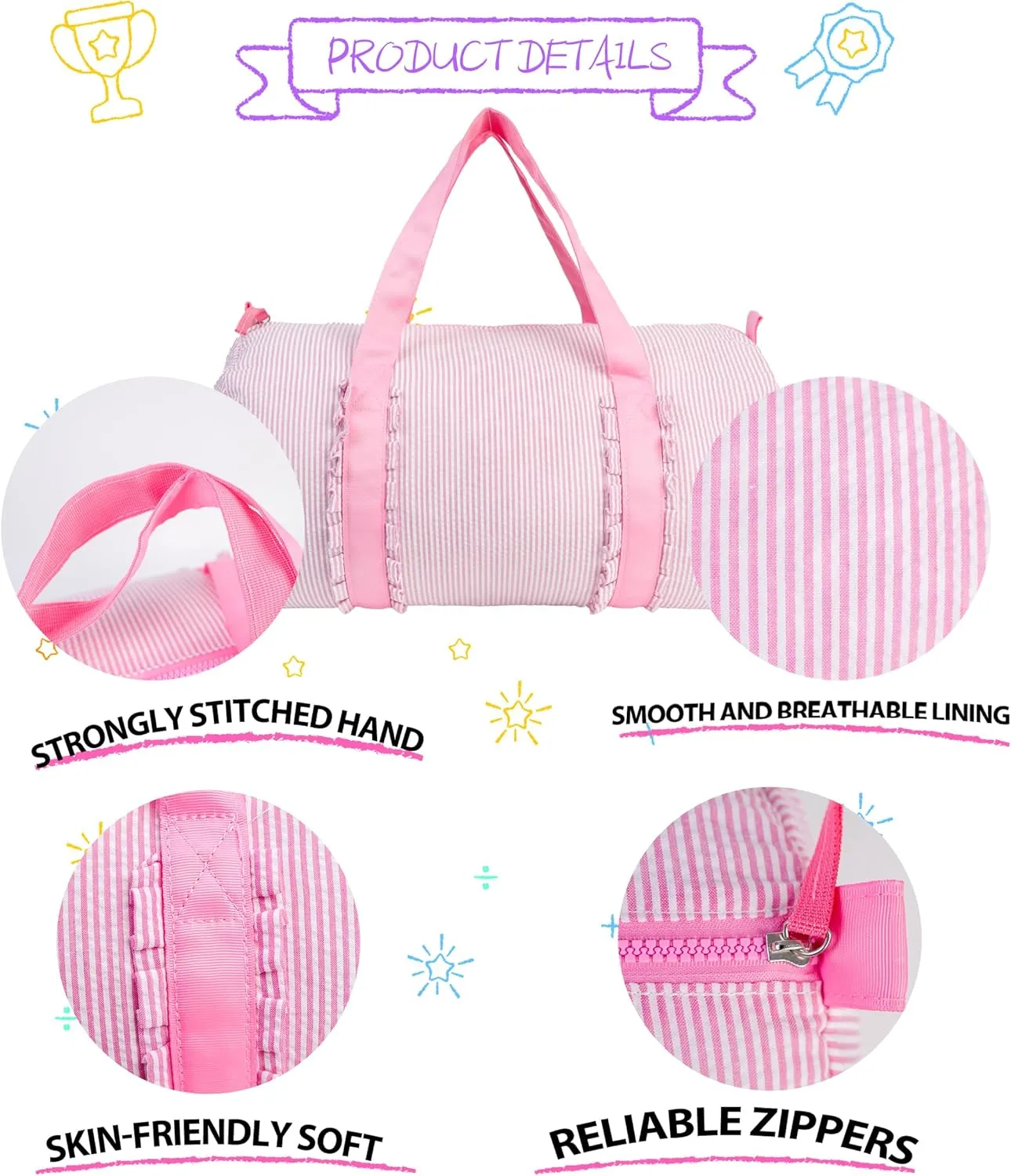 MT WORLD Girls Dance Bags Personalized Travel Bag & Cosmetic Bag,Cosmetic Bag and Travel Bags Set,Cosmetic Bag with Weekender Bag, Preppy Travel Bag