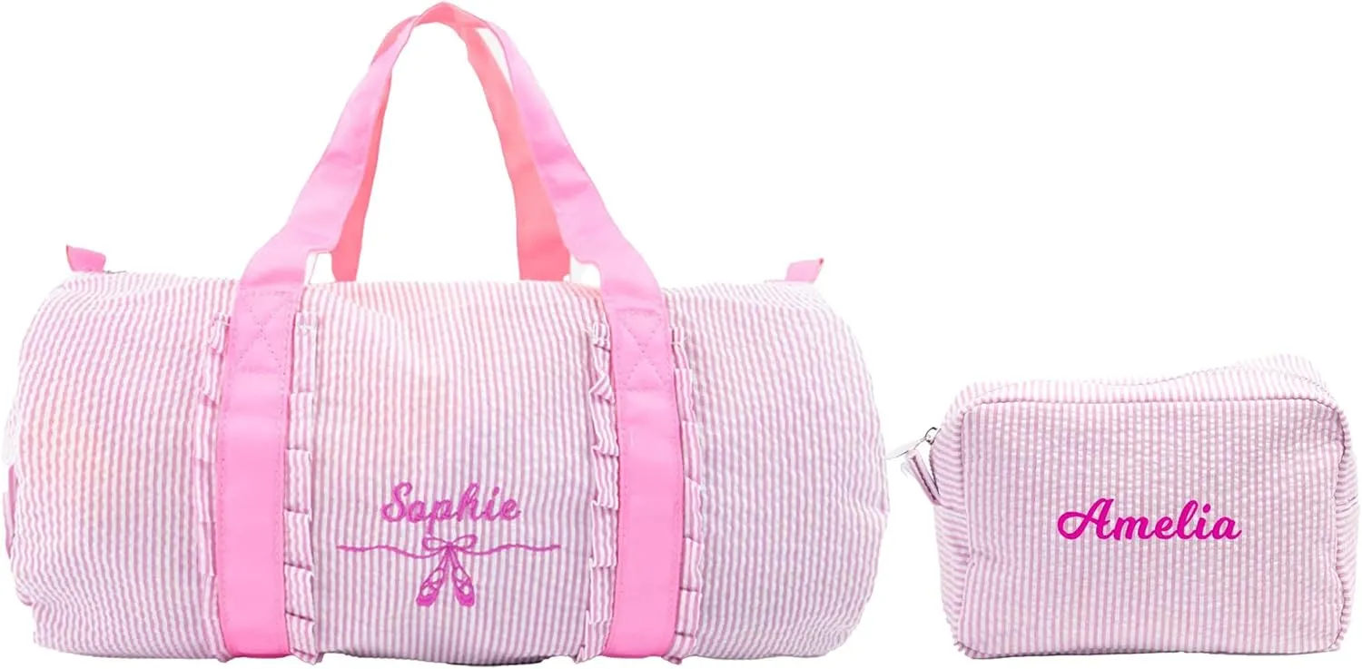 MT WORLD Girls Dance Bags Personalized Travel Bag & Cosmetic Bag,Cosmetic Bag and Travel Bags Set,Cosmetic Bag with Weekender Bag, Preppy Travel Bag