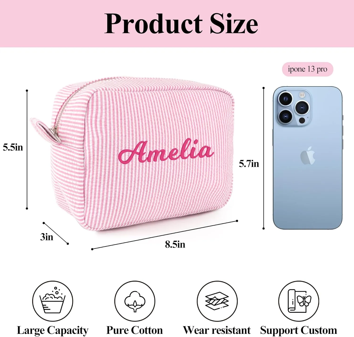 MT WORLD Girls Dance Bags Personalized Travel Bag & Cosmetic Bag,Cosmetic Bag and Travel Bags Set,Cosmetic Bag with Weekender Bag, Preppy Travel Bag