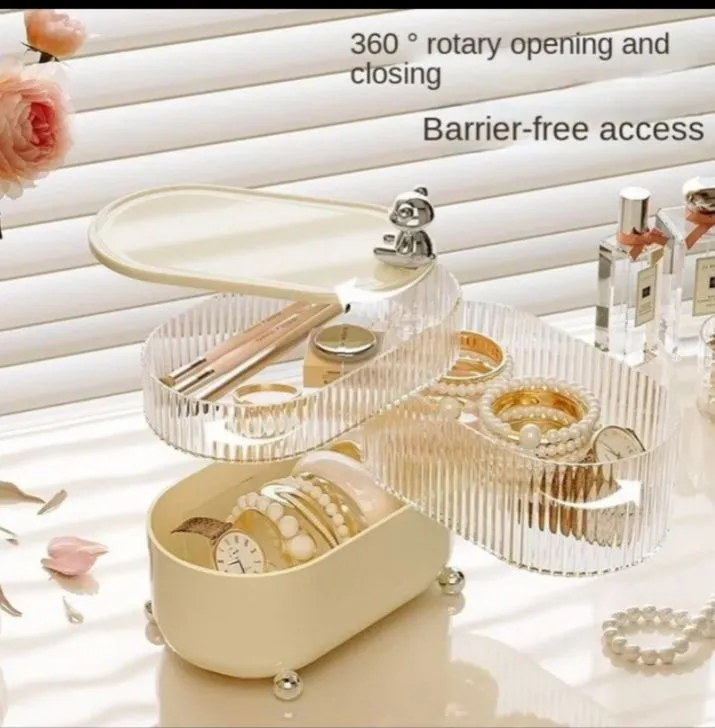 Multi-layered Dustproof Makeup Organizer