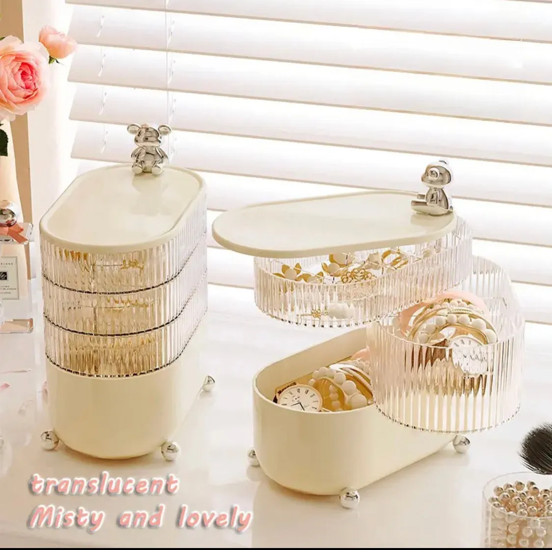 Multi-layered Dustproof Makeup Organizer