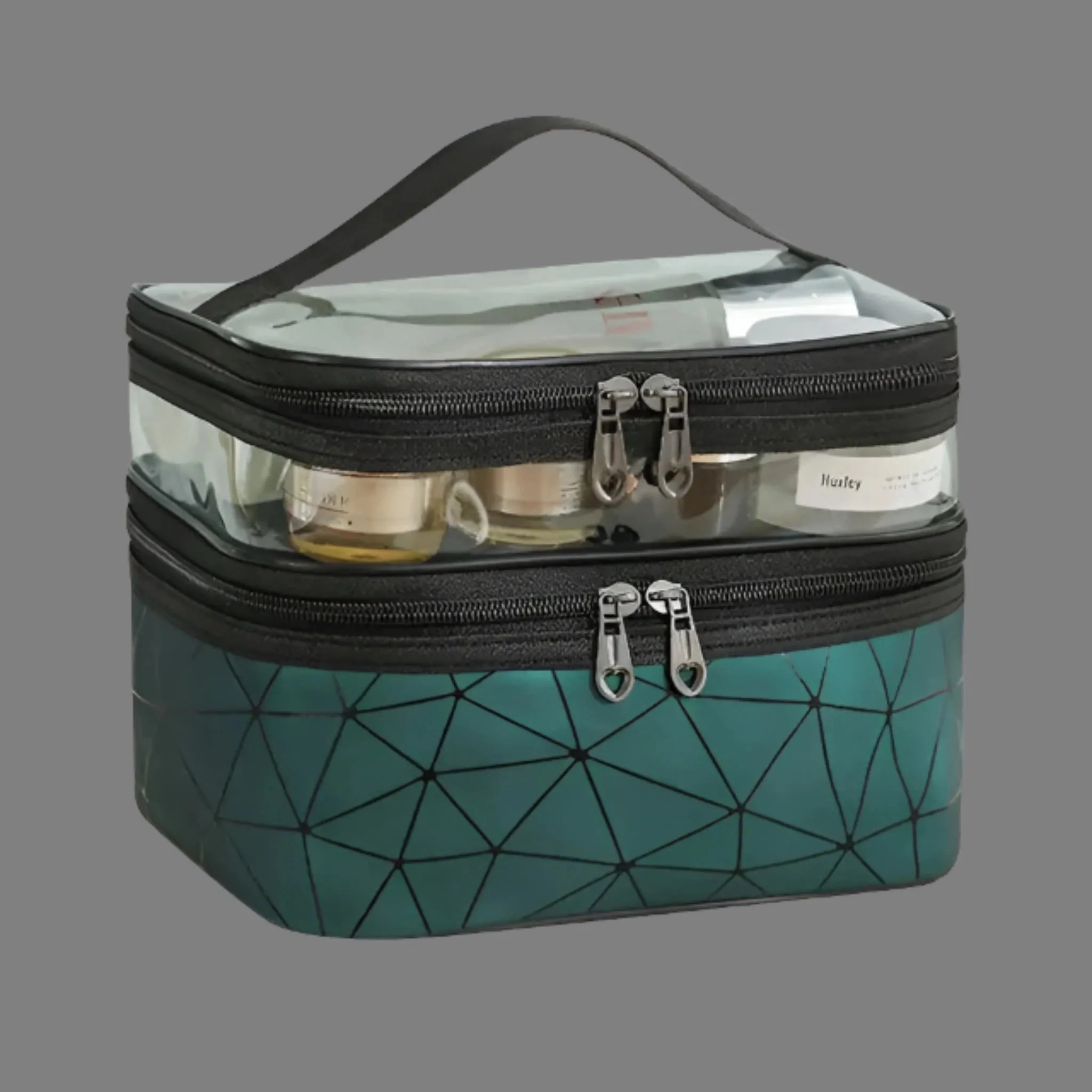 Multifunction Double Transparent Cosmetic Bag