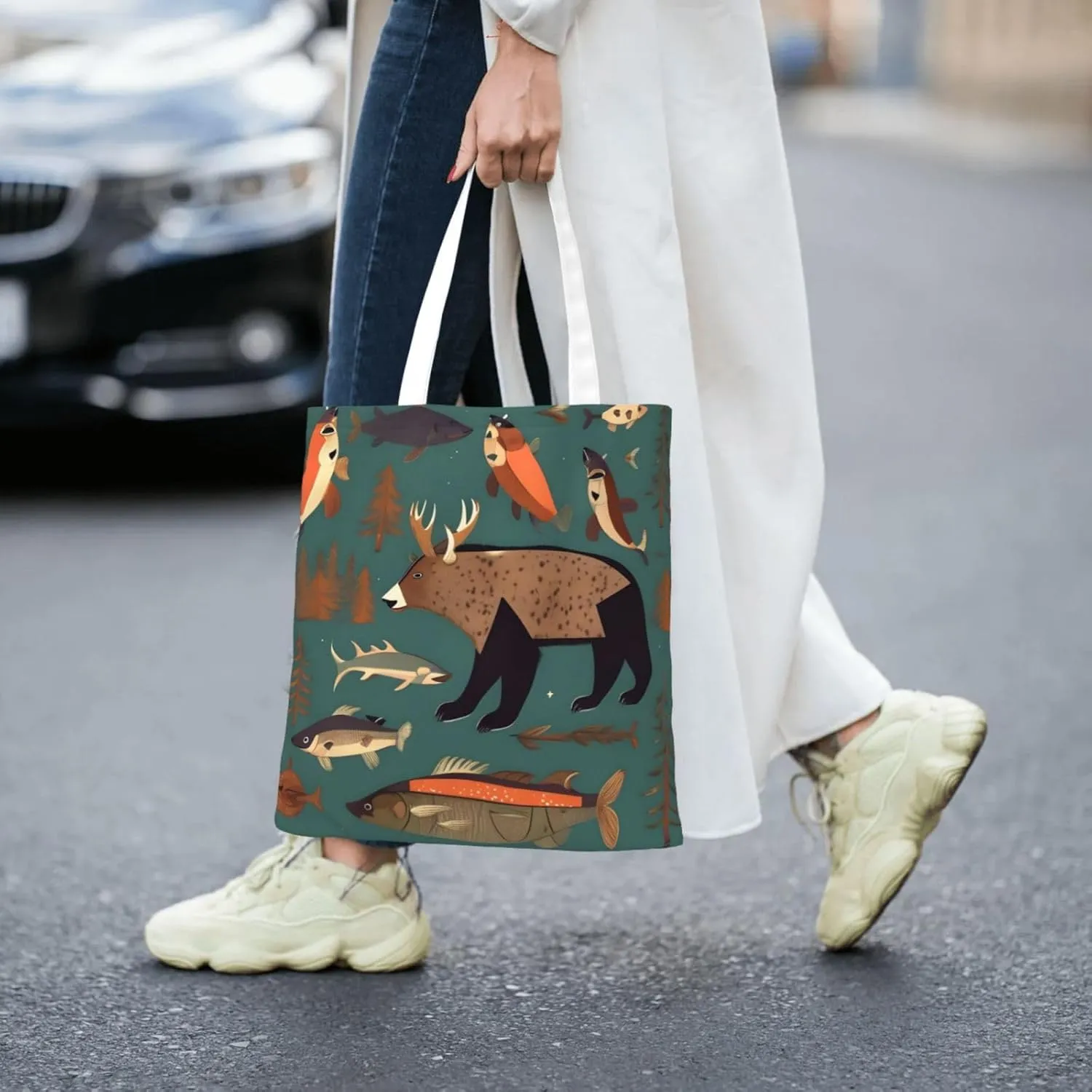 Music Note Pianos Canvas Tote Bags For Women Handbag Tote Purse,Canvas Crossbody Bag For Office, Travel, School