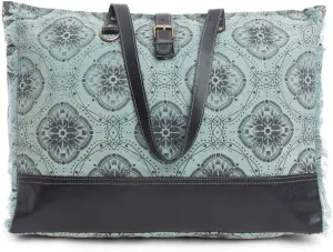 Myra Bag Western Leather Weekender Bag for Women - Upcycled Shoulder Handbag