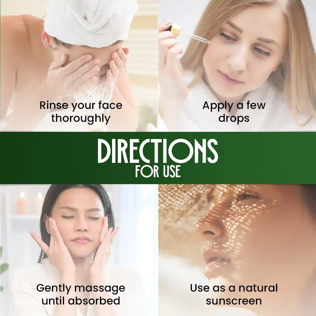Nature Sure Pores and Marks Facial Oil with SPF 50 Sunscreen, Natural Skin Glow and Ultralight Face Care