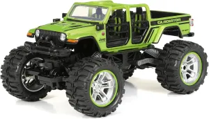 New Bright 1:14 R/C 4X4 Jeep Gladiator Rock Crawler,Unisex Children, Green