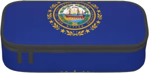 New Hampshire state flag Print Practical Pencil Case 8.3 x 2 x 3.7 Inches Functional Organizer for Pens Pencils