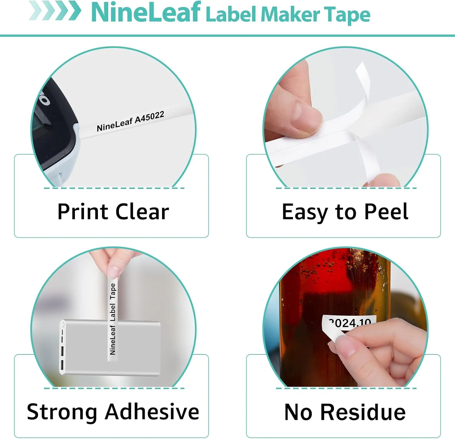 NineLeaf 2 Pack Compatible for Dymo D1 Label Maker Refills 45022 1/2" 12mm Black on Silver Label Tape Refill for LabelManager PnP 160 260P 210D 280 360D 420P 450 450D ColorPop Label Printers