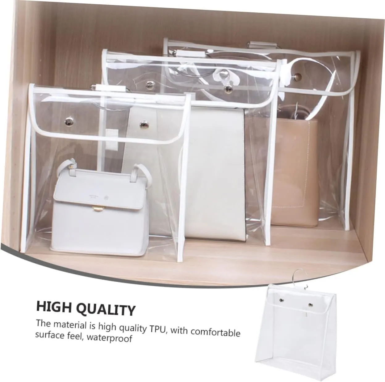 NOLITOY Hanging Storage Bag Business Trip Essential Waterproof Travel Pouch Large Capacity for Makeup Food