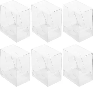 NOLITOY Organizer Box 6 Pack Watch Storage Boxes Watch Display Cases for Women Transparent Storage