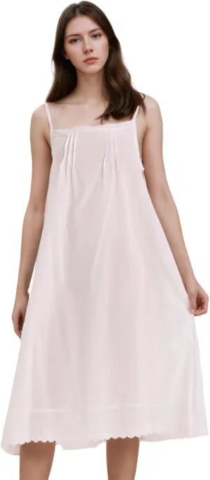 Non-Cling White Cotton Full Slip for Under Dresses nightgowns nightgown