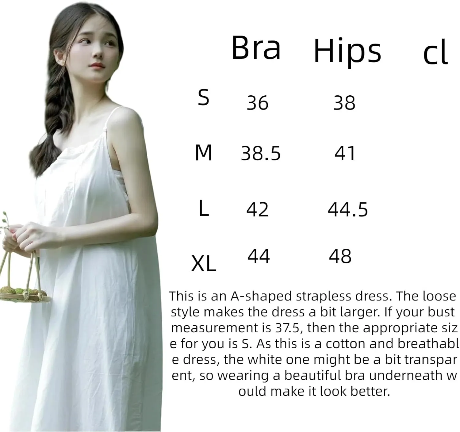 Non-Cling White Cotton Full Slip for Under Dresses nightgowns nightgown
