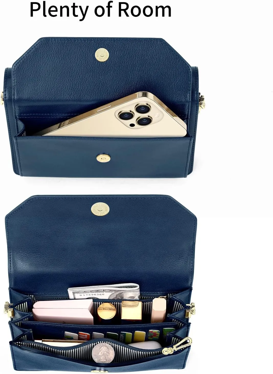 nuoku Purse Small Clutch for Women, Evening Wristlet Handbag, Cute Wallet PU Leather Crossbody